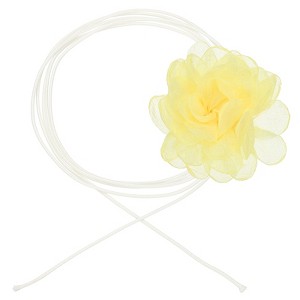 Unique Bargains Prom Wedding Adjustable Delicate Fabric Camellia Choker Necklace 82.68" - 1 of 4