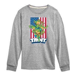 Boys' - Teenage Mutant Ninja Turtles - USA Turtles Long Sleeve Graphic T-Shirt - 1 of 4