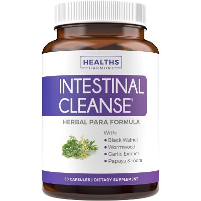 Intestinal Guard Capsules, Potent Natural Formula with Wormwood, Black Walnut, Goldenseal, Pau D'Arco, Clove, Garlic & More, Health's Harmony, 60ct