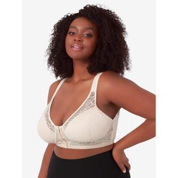 Leading Lady The Brigitte Racerback - Seamless Front-closure Underwire Bra  In Nude, Size: 40d : Target