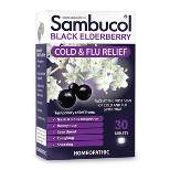 Sambucol Black Elderberry Homeopathic Cold & Flu Relief Tablets - 30ct