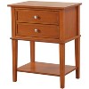 NicBex Nightstand with 2 Drawers and Bottom Shelf Modern Bedside Table Bedroom Furniture for Bedroom, Living Room - 3 of 4