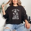 Simply Sage Market Women's Graphic Sweatshirt One More Chapter Skeleton - 2 of 3