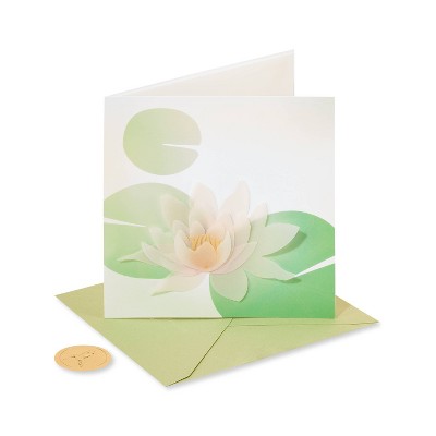 Transparent Lotus Flower Card - PAPYRUS