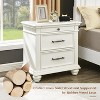 AMERLIFE Solid Wood Nightstand with Fully Assembled - 4 of 4