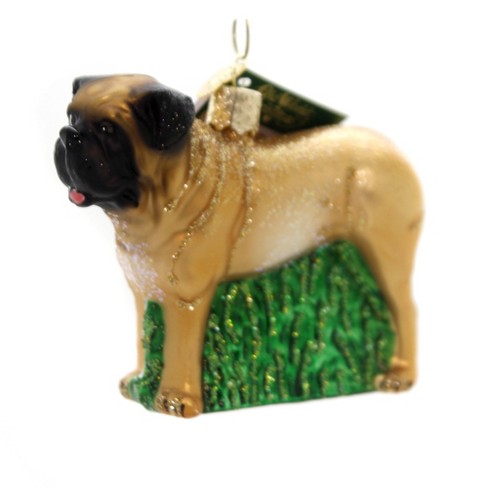 Old World Christmas "English Mastiff" dog Glass Ornament 