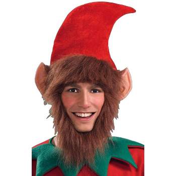 Forum Novelties Christmas Elf Ears & Beard Costume Hat