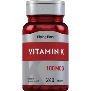 Piping Rock Vitamin K 100 mcg | 240 Tablets - 1 of 4