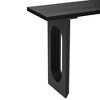 VYNXARIA Console Tables - Unique Round Hollow Leg Design, 56in Entryway Table, Black - 4 of 4