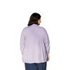 Women's Becky Solid Long Sleeve Cotton Knit Plus Size Jacket - On The Plus Side - 2 of 3