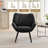 Acekool Cozy Corduroy Accent Chair –  Cozy Corduroy Armchair & Modern Style for Living Rooms, Bedrooms, Offices - 3 of 4