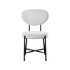 Meridian Furniture,Allure Boucle Fabric Dining Chair, Set of 2 - 3 of 4