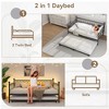 Twin Daybed with Trundle, Day Bed with Charging Station & LED Lights - 3 of 4