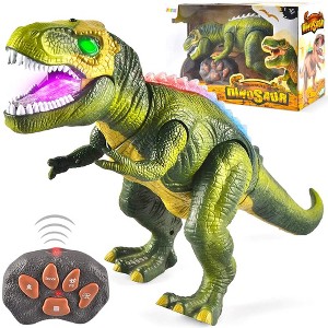 Syncfun Robot Dinosaur Toy for Kids Boys 3+ Big T rex Dinosaur Toy Realistic Roaring Sound, Walking & Dancing Toy, Steam Toy, Birthday Gift - 1 of 4
