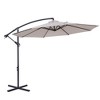 Sonkuki 10 Ft. Patio Offset Umbrella Outdoor Hanging Umbrellas w/Steel Frame - 2 of 4