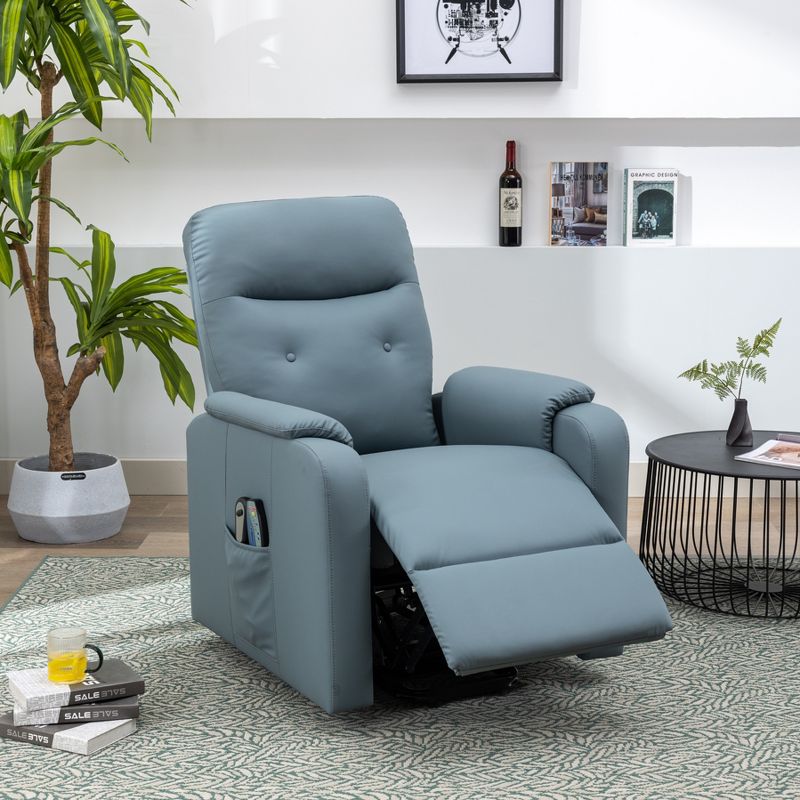 Massage Recliner Electric Lift Chair With Side Bags, Adjustable Massage And Heating Function - ModernLuxe, 4 of 13