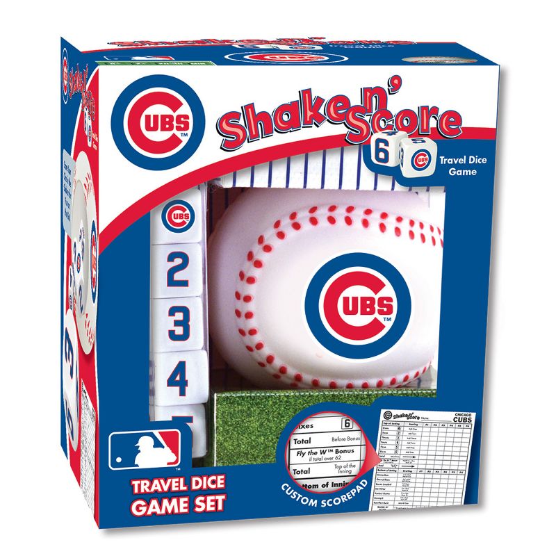 MasterPieces Officially Licensed MLB Chicago Cubs Shake N' Score Dice Game for Age 6 and Up, 2 of 5