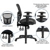 Flash Furniture Mid-Back Transparent Black Mesh Multifunction Executive Swivel Ergonomic Office Chair with Adjustable Arms - 3 of 4