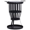 vidaXL Garden Fire Pit Basket with BBQ Grill Steel 19 in. - 2 of 4