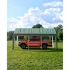 12x20Ft Heavy Duty Carport Canopy with Roll-Up Windows and 8 Leg&4 Wind Rope Galvanized Outdoor Shelter - 3 of 4