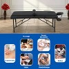 FDW Massage Table Portable Massage Bed Spa Bed 77 Inches Long 30 Inches Wide Height Adjustable 4 Inches Memory Sponge Salon Table - 4 of 4