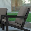 Emma and Oliver All-Weather Polyresin Adirondack Club Chair with Deep Seat and Comfortable Back & Seat Cushions - image 4 of 4