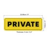 Unique Bargains Acrylic Self-Adhesive Decor Wall Business Private Sign 2 Pcs - 2 of 4