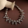 SOHI Women's Crystal Silver Party Statement Necklace - 2 of 4