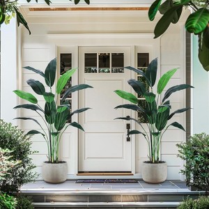 Artificial Bird of Paradise Plant 7FT Fake Palm Tree - 1 of 4