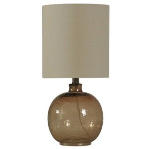 StyleCraft Table Lamp Auburn : Glazed Glass, Adjustable Head Tilt, No Assembly, UL Listed - 1 of 3