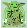 Girl's Star Wars The Mandalorian Grogu St. Patrick's Day Little Green Cutie T-Shirt - 2 of 4