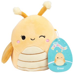 Squishmallows Original 5" Greer The Yellow Grasshopper - Officially Licensed Jazwares Little Plush- Collectible Mini Toy - Gift for Kids, Girls & Boys - 1 of 3