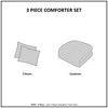 3Pcs Medallion Pattern Solid Cotton Comforter Set, Boho Style Tufted Chenille Bedding Set, All Season Bed Set with Matching Shams - 4 of 4