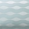LIVN CO. Coastal Wavy Embroidered Cotton Oblong Pillow Blue 12x20" - 4 of 4