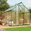 GustoWave 8×10 ft Large Walk-In Polycarbonate Greenhouse，for Outside Garden Backyard, Patio, Lawn - 3 of 4