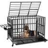 Heavy Duty Dog Crate with Stainless Steel Bowls - 3 of 4