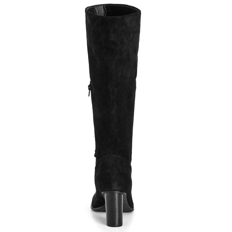 Women's Wide Fit Impact Knee Boot - Black | CITY CHIC, 3 of 8