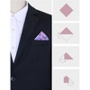 INSPIRE CHIC Men's Floral Embroidered Pocket Squares - 3 of 4