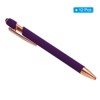 Unique Bargains Metal Black Ink Medium Screen-touching Tip Ballpoint Pen Style 2 12 Pcs - 3 of 4