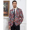 Men's Casual Blazer Sport Coat Slim Fit One Button Suit Lightweight Sport Jacket - 2 of 4