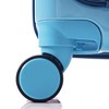 NAYSAYE Luggage 3 Piece Set with Front Opening Design Spinner Wheels Cup Holder for Travel, Blue, 18.8"*12"*29.5" - 3 of 4