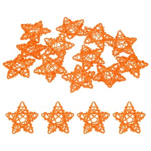 Unique Bargains Pentagram Wicker Rattan Balls Decorative Bowl Fillers 2.36 Inch 12 Pcs - 1 of 4
