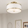 Livex Lighting Park Ridge 2 - Light Semi-Flush Mount in  Antique Brass - 4 of 4