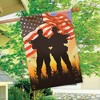 American Heroes Patriotic House Flag Military Troops 28" x 40" Briarwood Lane - 4 of 4