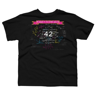Boy's Design By Humans The answer to the ultimate question 42 By Bomdesignz T-Shirt
