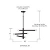 Capital Lighting Zane 6 - Light Chandelier in  Matte Black - 4 of 4