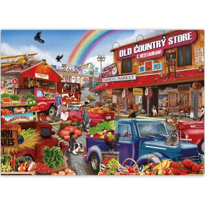 QUOKKA 1000 Pieces Jigsaw Puzzle for Adults - Campfire | Lighthouse | Funny Animals | Bazaar