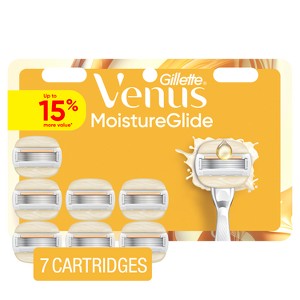 Venus Moisture Glide Women's Razor Blade Refills - 7ct - 1 of 4