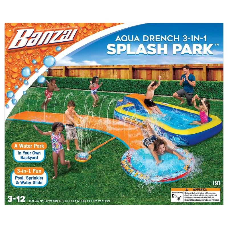 Banzai 13.75&#39; Aqua Drench 3-in-1 Splash Park, 3 of 14