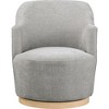 Meridian Furniture,Clarita Chenille Fabric Swivel Accent Chair - 3 of 4